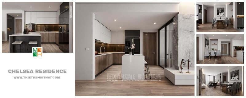 Thiết kế nội thất chung cư Chelsea Residence hiện đại